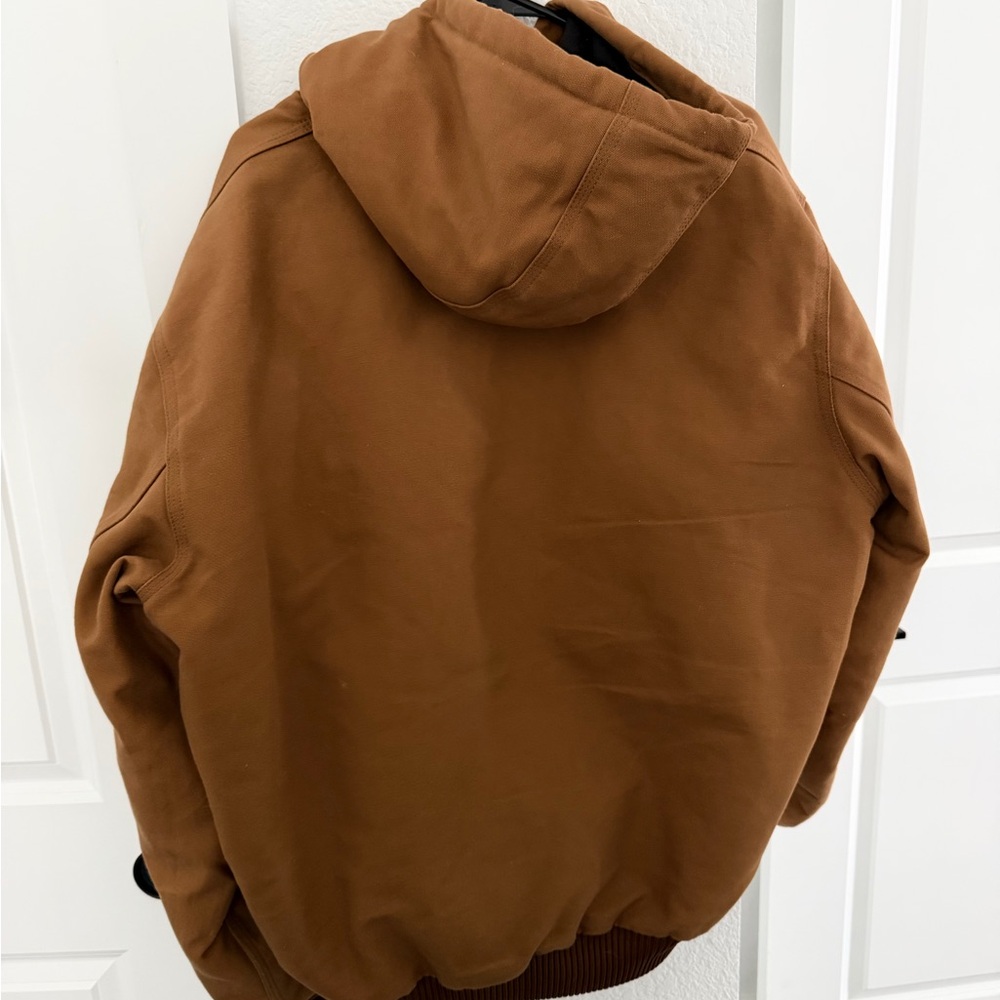Carhartt Men's Tan Hooded Jacket - Picture 2 of 2